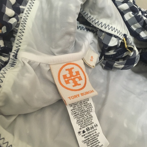 Tory Burch Gingham Costa Ruffle Top! 💥 - Picture 8 of 10